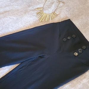 High waisted black pants